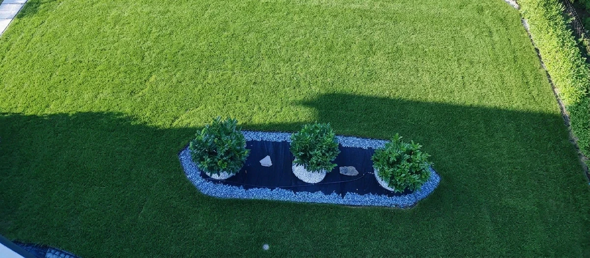 Gepflegter Privatbereich mit Gartengestaltung